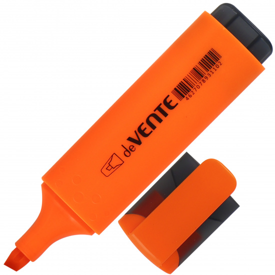 Текстовыделитель 1,0-5,0 мм, скошенный, цвет оранжевый deVENTE 5045317