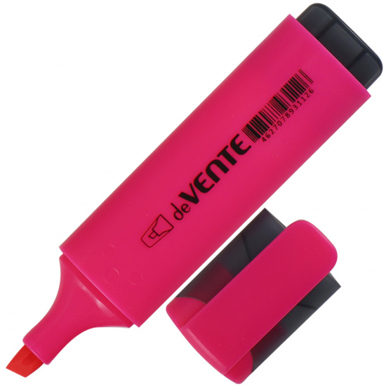 Текстовыделитель 1,0-5,0 мм, скошенный, цвет розовый deVENTE 5045318
