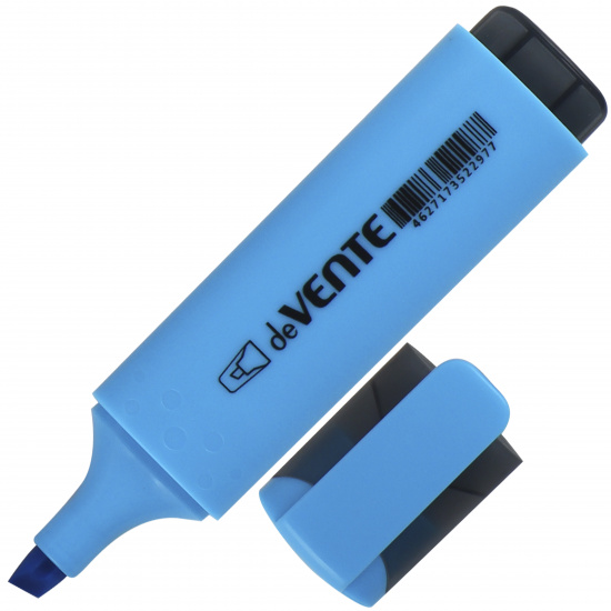 Текстовыделитель 1,0-5,0 мм, скошенный, цвет голубой deVENTE 5045006