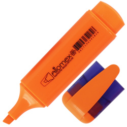Текстовыделитель 1,0-5,0 мм, скошенный, цвет оранжевый Attomex 5045802