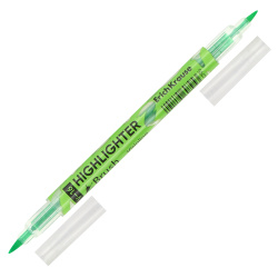 Текстовыделитель 0,5-3,5 мм, пулевидный, кистевидный, двусторонний, цвет зеленый Brush Neon Visioline V-16 Erich Krause 60795