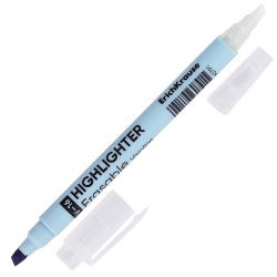 Текстовыделитель 0,6-4,0 мм, скошенный, двусторонний, цвет голубой Пиши-стирай Erasable Pastel Visioline V-16 Erich Krause 60793