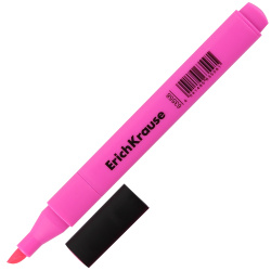 Текстовыделитель, 0,6-3 мм, скошенный, цвет розовый, Visioline V-17 light Neon, Erich Krause, 63558