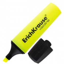 Текстовыделитель 0,6-5,2 мм, скошенный, цвет желтый Erich Krause 32496