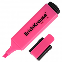 Текстовыделитель 0,6-5,0 мм, скошенный, цвет розовый Erich Krause 56912