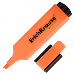 Текстовыделитель 0,6-5,0 мм, скошенный, цвет оранжевый Erich Krause 56913