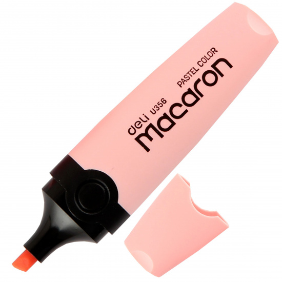 Текстовыделитель 1,0-4,0 мм, скошенный, цвет розовый пастельный Macaron Deli EU356-PK