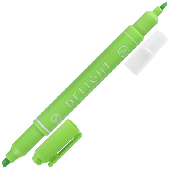 Текстовыделитель 1,0-4,0 мм, пулевидный, скошенный, двусторонний, цвет зеленый Deli 1485527