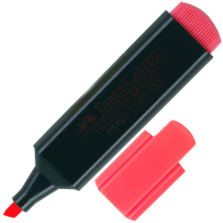 Текстовыделитель 1,0-5,0 мм, скошенный, цвет красный Faber-Castell 154821