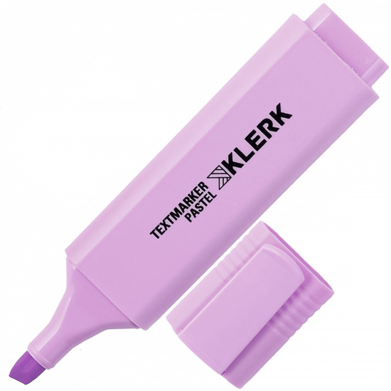 Текстовыделитель 1,0-5,0 мм, скошенный, цвет фиолетовый Macaroon Pastel KLERK 209074