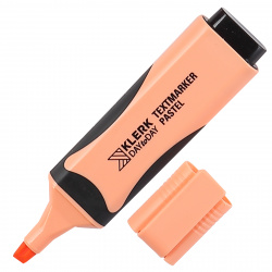 Текстовыделитель 1,0-5,0 мм, скошенный, цвет оранжевый KLERK 211871