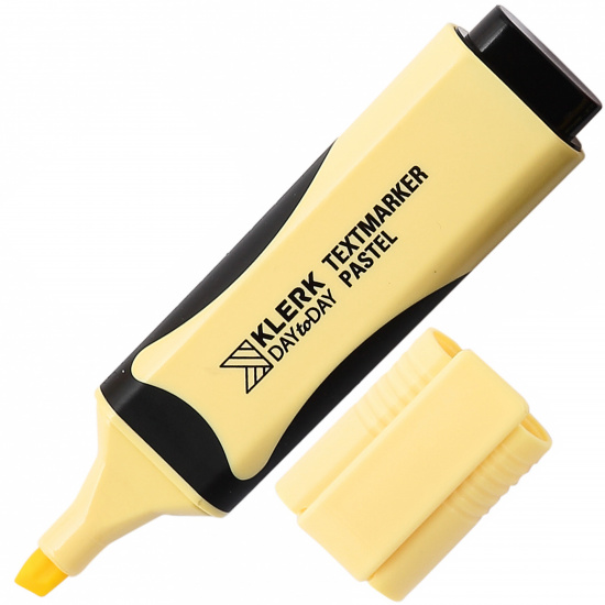 Текстовыделитель 1,0-5,0 мм, скошенный, цвет желтый KLERK 211868