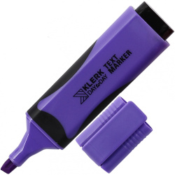 Текстовыделитель 1,0-5,0 мм, скошенный, цвет фиолетовый KLERK 211862