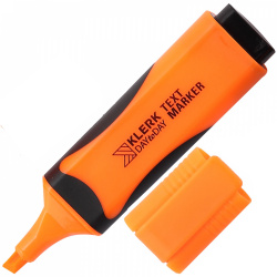 Текстовыделитель 1,0-5,0 мм, скошенный, цвет оранжевый KLERK 211864