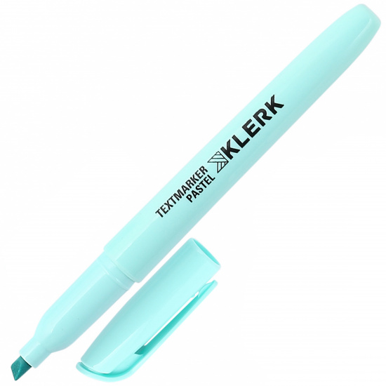 Текстовыделитель 1,0-5,0 мм, скошенный, цвет голубой Macaroon Pastel KLERK 211888