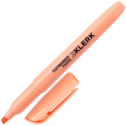 Текстовыделитель 1,0-5,0 мм, скошенный, цвет оранжевый Macaroon Pastel KLERK 211889