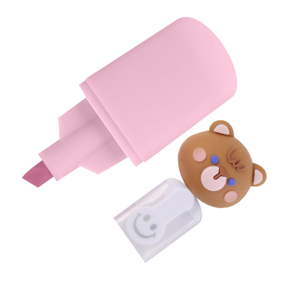 Набор текстовыделителей, 6 шт, 1-4 мм, скошенный, 6 цветов, Cute bear, КОКОС, 252408