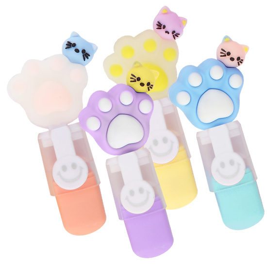 Набор текстовыделителей, 6 шт, 1-4 мм, скошенный, 6 цветов, Cat paw, КОКОС, 252409, ONE METER SUNSHINE