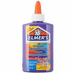 Клей для слаймов 147мл Elmers Clear Glue 2109502 фиолет
