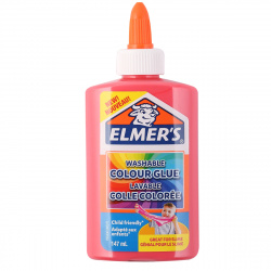 Клей для слаймов 147мл Elmers Clear Glue 2109491 розовый