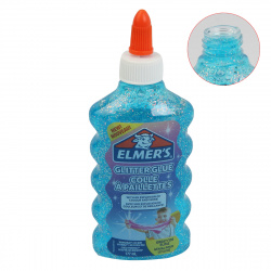 Клей для слаймов 177мл Elmers Glitter glue 1063544/2077252 голубой