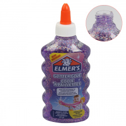 Клей для слаймов 177мл Elmers Glitter glue1063544/2077253 фиолетовый