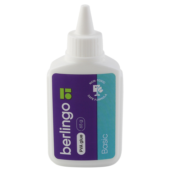 Клей ПВА, 65 мл, дозатор, Berlingo, L1625