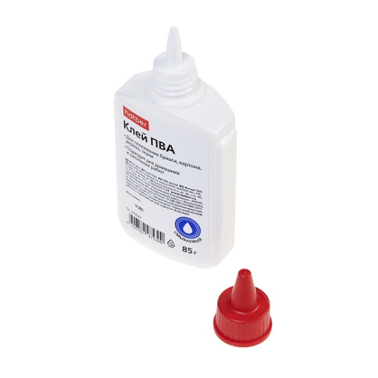 Клей ПВА, 85 мл, дозатор, Hatber, GL_078561