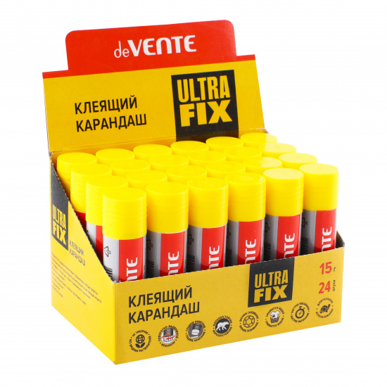 Клей-карандаш 15 гр, PVA, круглый Ultra fix deVENTE 4042040