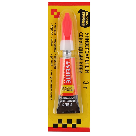 Клей Супер, 3 мл, Super Strong glue, deVENTE, 4180301