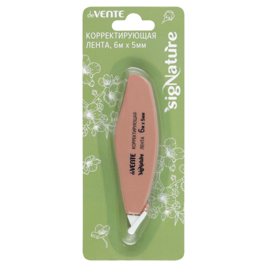 Корректирующая лента, 5 мм, 6 м, ассорти 2 вида, блистер, европодвес, sigNATURE, deVENTE, 4062513