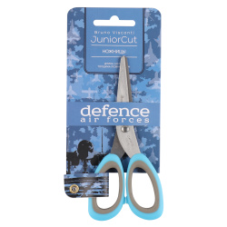 Ножницы 140мм детские BrunoVisconti JuniorCut 60-0027 особо прочные ручки резиновые вставки европодвес синие