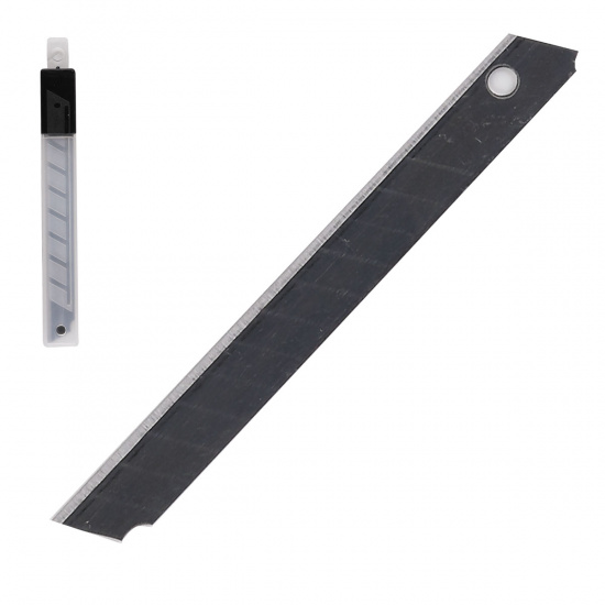 Лезвия для ножей 9 мм, 10 шт, пластиковый пенал deVENTE 4092300