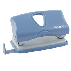 Дырокол, 10 листов, пластик, линейка, 2 пробивных отверстия, цвет сумеречный синий, sigNATURE, deVENTE, 4020509