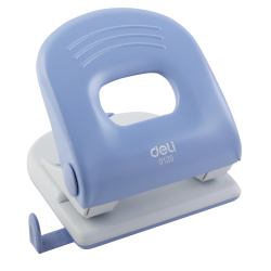 Дырокол, 40 листов, металл, линейка, 2 пробивных отверстия, ассорти 3 вида, PRO, Deli, E0120