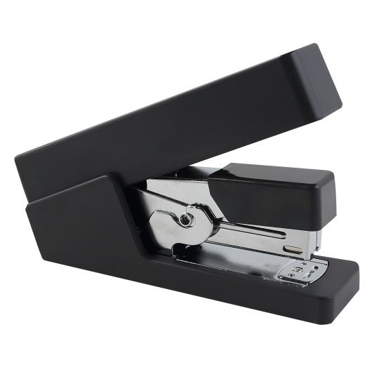 Степлер, №24/6, №26/6, 25 листов, корпус пластиковый, цвет серый, Deli, Nusign, ENS081BLACK