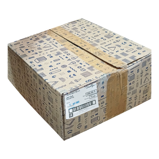 Скрепки 50 мм, 50 шт, овальная, полимерное, цвет ассорти, картонная коробка Globus С50-50 П