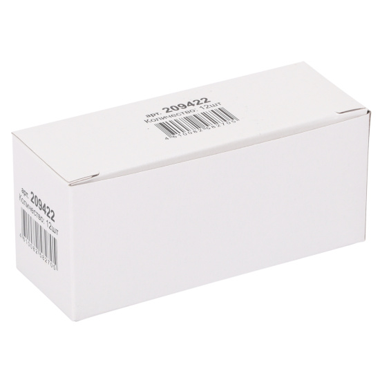 Зажимы для бумаг 15 мм, набор 12 шт, цвет черный, картонная коробка KLERK 209422
