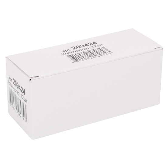 Зажимы для бумаг 25 мм, набор 12 шт, цвет черный, картонная коробка KLERK 209424
