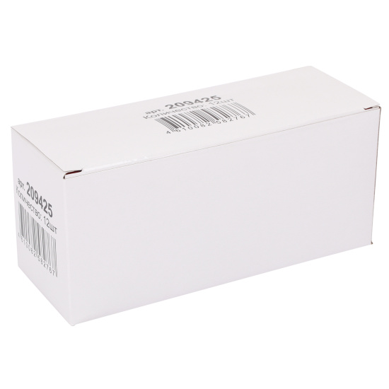 Зажимы для бумаг 32 мм, набор 12 шт, цвет черный, картонная коробка KLERK 209425