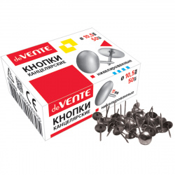 Кнопки 10мм 50шт оцинк deVENTE 4132403 к/к