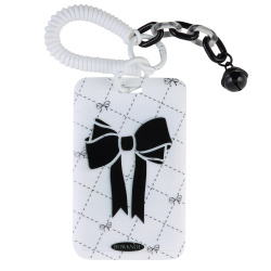 Бейдж вертикальный на пружине с карабином Black bow КОКОС 261468