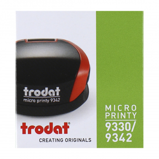 Оснастка для печатей Micro Printy R42 d-42 мм, карманная, цвет оттиска синий, цвет корпуса голубой TRODAT 9342