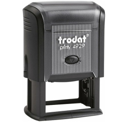 Оснастка для штампов, PRINTY, 30*50 мм, цвет оттиска синий, цвет корпуса черный, TRODAT, 4929