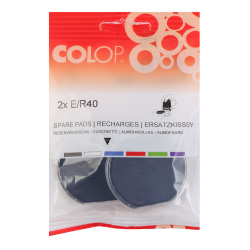 Подушка сменная для печати 2шт Colop Printer R40, R40 set, R40 dater E/R40/2PCS-BAG синяя