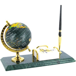 Набор настольный 3пр мрамор deVENTE Deluxe 9023803 зел
