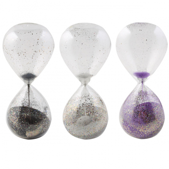Часы песочные стекло, 8*19*8см, ассорти 3 вида KLERK 200367