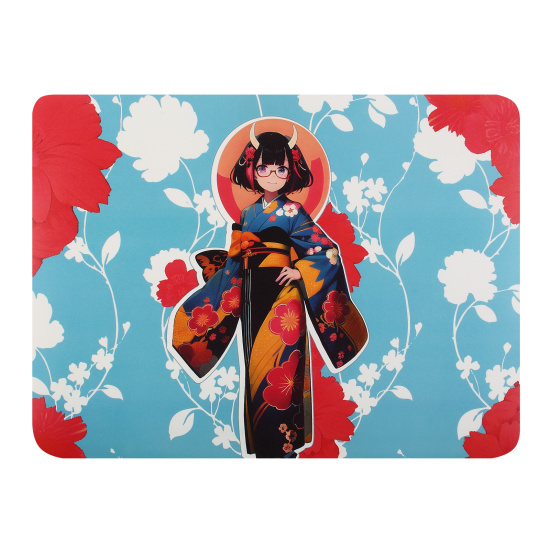 Настольное покрытие детское, 32*43 см, рисунок Девочка в кимоно Пчелка НПД-2