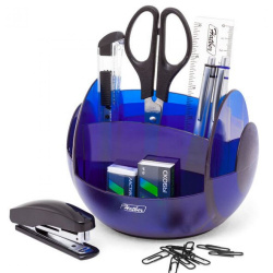 Канцелярский набор 10пр LOREX ORBIT LXDSOR-BL син