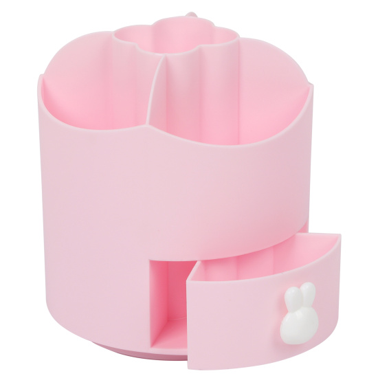 Настольная подставка для канцелярских принадлежностей 6 отделений, розовый Funny bunny deVENTE 4104357